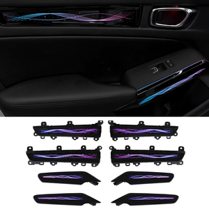 Kit d'éclairage d'ambiance intérieur personnalisé pour Honda Civic/Integra 2022-2025 – Lampe d'ambiance LED Symphony pour tableau de bord et portières (sortie d'usine) - Product Image 1