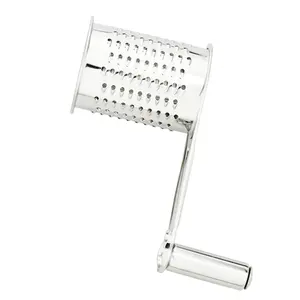Creative 4 Drums Blades Rotary Cheese Grater Stainless Steel Cheese Slicer Shredder Kitchen Butter Cutter