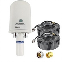 Antenne WiFi MIMO sans fil 3G 4G 5G, antenne parabolique verticale extérieure, réflecteur aérien externe à gain élevé 32dBi, connecteur N femelle