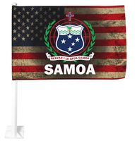 Drapeau de Samoa, petits drapeaux de voiture pour l'extérieur, cadeaux personnalisables, drapeaux de voiture personnalisés pour processions, voyages, 30x45cm