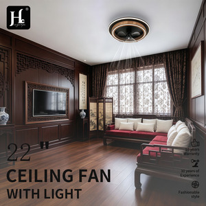 <b>Modern</b> <b>Ceiling</b> Fan <b>Light</b> <b>LED</b> Daylight Illumination Remote Control Aluminum Body Surface Mounted Bedroom CRI 90 IP33 AC/DC - Product Image 5