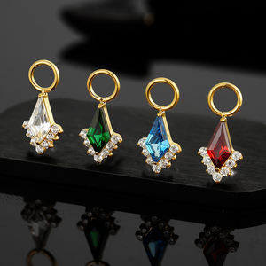 จี้รูปว่าว ต่างหู<span class=keywords><strong>ไท</strong></span>เทเนียม ASTM F136 ประดับ<span class=keywords><strong>พลอย</strong></span>แซฟไฟร์สีฟ้า ซิรคอน ต่างหูแบบติดหู DIY <span class=keywords><strong>ส</strong></span>ำหรับเจาะหู เครื่องประดับหรูหราสำหรับตกแต่งใบหู - Product Image 3