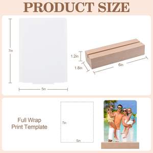 Factory Wholesale Custom LED Glass Frame 6*6inch 6*8inch Sublimation Blanks Tempered Glass Photo Frame With Light - Product Image 5
