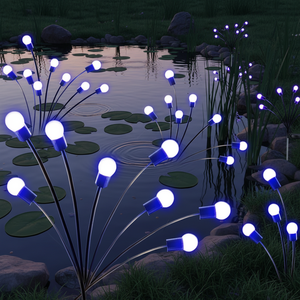 Lampada Solare Oscillante Aggiornata Impermeabile LED con Corpo in Alluminio Decorativa da Giardino Grado di Protezione IP65 2700K Bianco Caldo Morbido Garanzia 1 Anno - Product Image 1