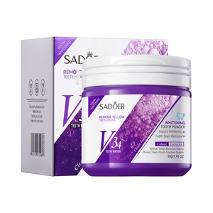 Polvo Dental Blanqueador Natural con Sabor a Menta <span class=keywords><strong>V34</strong></span>, <span class=keywords><strong>Corrector</strong></span> de Color Púrpura Avanzado para Eliminar Manchas Superficiales Persistentes y Tonos Amarillos Opacos - Product Image 5