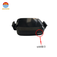 Mini USB portátil de 860 ~ 960MHz, lector de reloj UHF RFID de diente azul para gestión de activos