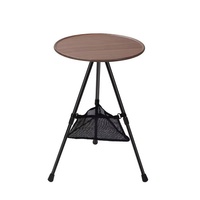 Table pliante d'extérieur en alliage d'aluminium, petite, portable, réglable en hauteur, ultra-légère, pour camping, repas, thé, idéale pour les voyages en voiture