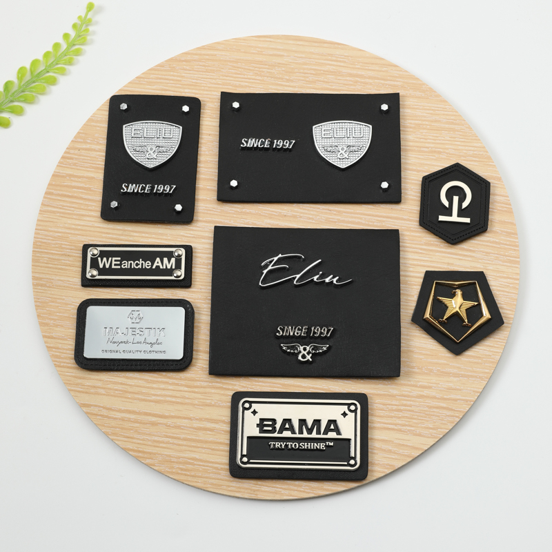 Логотип на заказ, тисненый штамп, печать джинсов, этикетки, металлические джинсовые кожаные этикетки, патчи для одежды