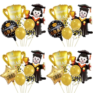 Set di Palloncini per Decorazioni Festa di Laurea - Palloncini in Foglio di Alluminio a Forma di Arco Colori Misti per Celebrazioni di Laurea - Product Image 2