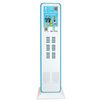 Nouvelle station de location de batteries externes tendance, logiciel d'application, batterie externe avec 8 emplacements, borne de recharge mobile avec puissance de sortie de 10 W