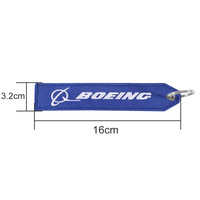 Porte-clés d'étiquette d'aviation d'avion en PVC personnalisé en gros porte-clés brodé personnalisé avec instruction «Remove You Fly»