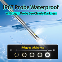 Endoscopio Industrial Rígido de Doble Lente de 4.0mm, Sonda de 30cm, Boroscopio Portátil para el Hogar, Cámara de Inspección HD de 7 Pulgadas para Tuberías y Cilindros