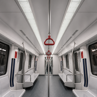 Plafonnier LED encastré SHIZI pour voies ferrées, en aluminium 6063-T5 et PC, IP30, pour transport, OEM, ODM, vente en gros, tension personnalisable pour trains et métros