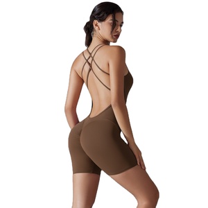 Au-dessus du genou vêtements de <span class=keywords><strong>sport</strong></span> femmes été <span class=keywords><strong>Chic</strong></span> pantalon Sexy haute qualité combishorts taille haute bout à bout combinaison pour les femmes - Product Image 1