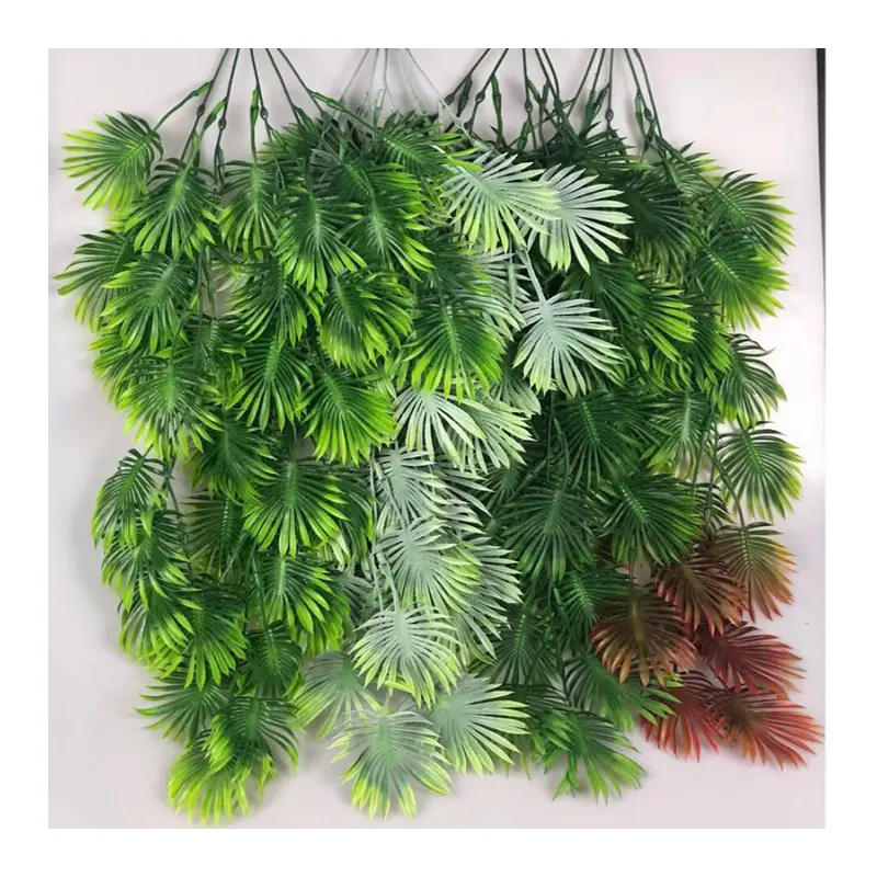 A-1432個のプラスチック製の吊り下げ植物緑の偽のつるの葉屋外の壁の装飾吊り下げ人工のツバメの葉の植物