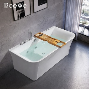 <span class=keywords><strong>Vasca</strong></span> <span class=keywords><strong>da</strong></span> <span class=keywords><strong>bagno</strong></span> idromassaggio Jacuzzi in acrilico con pannello a grembiule senza giunture, dimensioni <span class=keywords><strong>standard</strong></span> per condomini, con materassino massaggiante e doccia - Product Image 6
