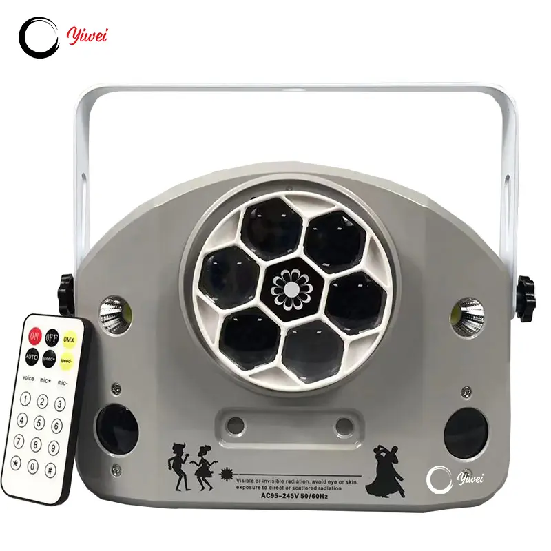 Đèn Hiệu Ứng Karaoke Đèn Laser Gobo Mắt Ong Điều Khiển Từ Xa 120W Đèn LED 4in1 Tốt Nhất Cho Phòng Karaoke Tiệc Tùng Vũ Trường