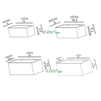 Lumière murale LED extérieure en aluminium à prix d'usine, double face, contrôle DMX/WiFi, étanche, pour résidentiel et hôtelier Yuanyeled