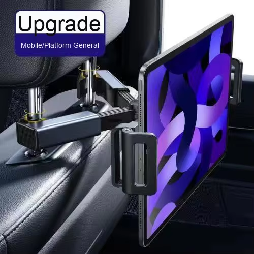 Adjustable Telescopic Tablet Mount Fashion Car Rear Seat Pillow with ABS Cell Holder Stand Mobile Phone Holders