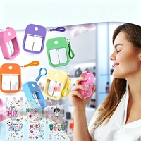 Pegatinas de regalo de Navidad, mini botella pulverizadora, impresión UV, diseño de lazo y café, botella de niebla UV DTF, pegatinas para llavero, calcomanías de transferencia