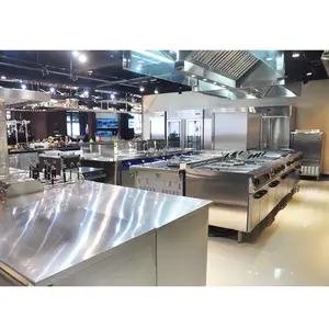 Hotel Catering Equipment American Style Stainless Steel Restaurant Kitchen Equipment