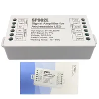 Amplificateur de signal SPI SP902E pour panneaux lumineux matriciels programmables à LED RGB adressables WS2812 WS2811 WS2813