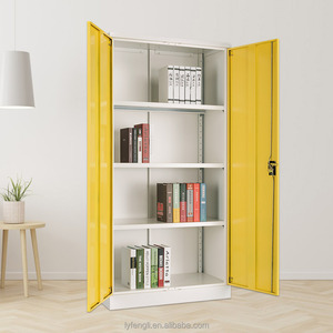Armoires de classement métalliques modernes à double porte avec étagères réglables pour bureau, école, entrepôt, salle de sport, hôtel, hôpital - Product Image 2