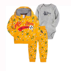 Mejores Precios Conjunto de 3 Piezas de <span class=keywords><strong>Ropa</strong></span> de Bebé para Niño Recién Nacido: Chaqueta con Cremallera, Sudadera con Capucha y Pantalones de Manga Larga para <span class=keywords><strong>Invierno</strong></span> - Product Image 4
