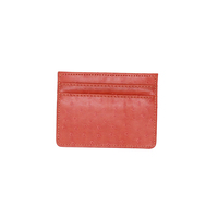 Porte-cartes de visite en cuir véritable minimaliste unique pour carte d'identité professionnelle et cartes de crédit - Étui multifonctionnel pratique