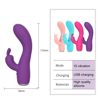 Masseur relaxant sexuel amélioré, vibrateur Rabbit avec 10 vibrations, étanche IPX7, pour le vagin, le point G, jouet sexuel pour adultes pour femmes