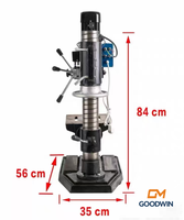 Prix bas, excellente qualité, perceuse à colonne multifonctionnelle 1500W 220V, machine à tarauder, perceuse à colonne pour métaux