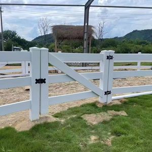 Recinzione per cavalli in acciaio a 3 binari resistente alla ruggine con tappo in legno con telaio in plastica 1kg MOQ - Product Image 5