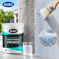 Peinture d'apprêt acrylique à base d'eau KOBG à haute adhérence, couche transparente pour béton, apprêt pour bâtiments, haute transparence, résistant aux intempéries