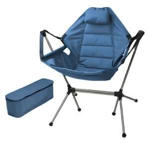 Silla Mecedora Plegable Portátil <span class=keywords><strong>de</strong></span> Aluminio Resistente y Ligera Hangrui para Aventuras al Aire Libre, Escuela, Sala <span class=keywords><strong>de</strong></span> Estar, Hotel, Comedor - Product Image 1