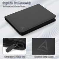 Classeur à fermeture éclair personnalisé avec logo pour cartes de collection de jeux, sportifs et TCG, avec 50 pochettes amovibles, Top Loader 4 ou 9 poches