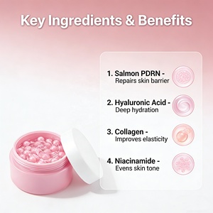 Gel Facial Nocturno Antienvejecimiento e Iluminador de Marca Privada FKY, Hidratante con <span class=keywords><strong>Aloe</strong></span> <span class=keywords><strong>Vera</strong></span> y Niacinamida, Crema en Cápsulas PDRN - Product Image 4