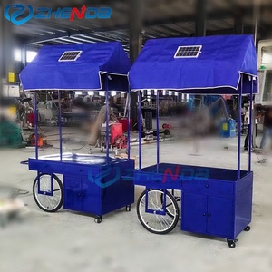 Carrito de Comida Móvil de Acero con 4 Ruedas y Color Personalizado, Puesto de Comida para Pizza, Hot Dogs, Papas Fritas, Hamburguesas, Camión de Comida con Vitrina - Product Image 5