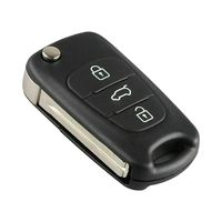 Hyundai/Kia 3 boutons coque de clé à rabat pliante étui de clé à distance de voiture pour I20 I30 I35 Ix35 Elantra Sportage Sorento