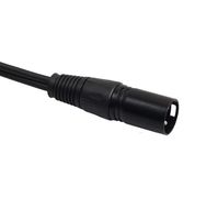 Câble de conversion rotatif USB-C vers XLR 3 broches mâle-femelle avec gaine en PVC pour projecteur, microphone et haut-parleur, 20 cm, modèle 2026