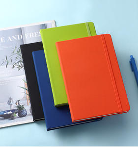 Carnet de notes imprimé personnalisé doublé pour bureau d'affaires en cuir PU carnet de notes A5 à couverture rigide personnalisé avec logo - Product Image 6