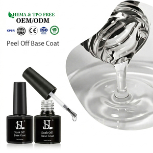 HS OEM Base Coat en <span class=keywords><strong>Gel</strong></span> Fácil de Despegar 7ml Sin Limpieza Removible por Inmersión Cumple con las Normas de la UE UV LED para Salón de Uñas - Product Image 1