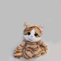 Oreiller pour chat en peluche doux et moelleux Personnages de dessins animés au design réaliste Jouets en peluche pour bébés