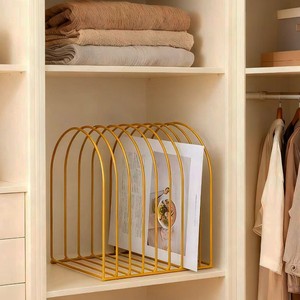Wrought <b>Iron</b> Storage Rack <b>8</b> Tier Black Space Saving Desktop Organizer For Books Clothing Home Office Use - Product Image 4