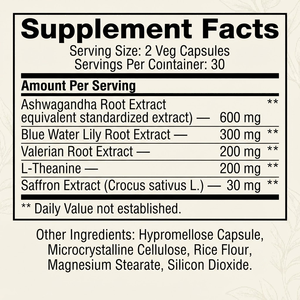 Cápsulas de Ashwagandha Complex OEM ODM 600mg 60 Unidades a Granel Marca Privada - Product Image 2