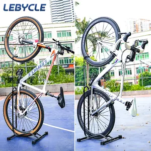 Lebycle एल्यूमीनियम साइकिल मरम्मत रैक बहु-समारोह बाइक की मरम्मत एमटीबी सड़क बाइक के लिए साइकिल पार्किंग खड़े हो जाओ
