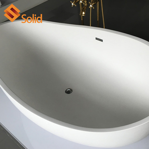 Baignoire monobloc à surface solide avec revêtement antidérapant Baignoire d'installation facile - Product Image 4