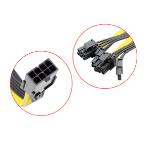 8Pin To Dual 8Pin Pcie Power <b>Cable</b> For Graphics Card <b>Splitter</b> Adapter 6 2 Pin Extension Cord - Product Image 3