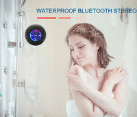 Altavoz Inalámbrico LED BTS07 Más Vendido, Altavoz Portátil Impermeable con Ventosa, Mini Altavoz para Ducha