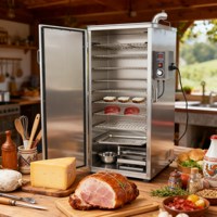 Four à fumer commercial pour restaurant, petit modèle d'intérieur, pour porc, saumon, bœuf, brisket, machine à fumer pour viande et poisson