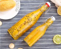 Bouteille en verre de haute qualité de 1000 ml, biberon pour bébé Lh, bouchon à vis, boisson fermentée, Jiangsu, estampillage doré